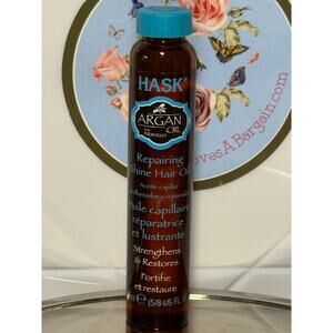 Hask Argan Oil Repairing Shine Hair Oil - Set of THREE (3) 28 mL vials - NEW